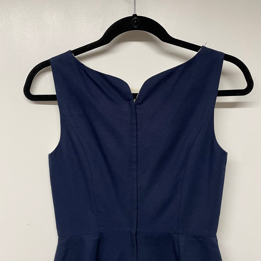 Lilly Pulitzer Wythe Navy Embellished Gold Beaded Shift Dress Size 00 - Picture 5 of 12